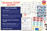 Code Names Game: cycles, trophic levels, food chain, clima