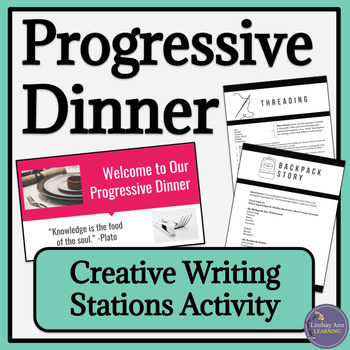 Preview of Fun Creative Writing Activities Learning Stations for High School English