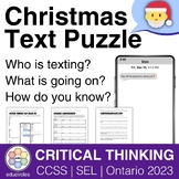 Fun Christmas Text Mystery! Critical Thinking Text Puzzle 