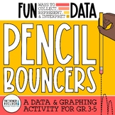 FUN DATA! "Pencil Bouncers" {A Data & Graphing FREEBIE}