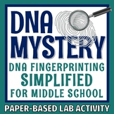 DNA Activity Modeling DNA Fingerprinting and Forensics Paper Lab