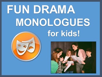Preview of Fun DRAMA monologues for kids!