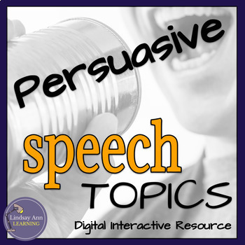 Preview of Fun Debate Topics Public Speaking Activity for Middle School and High School