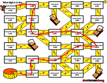 Fun Decimal Place Value Worksheets Mazes By