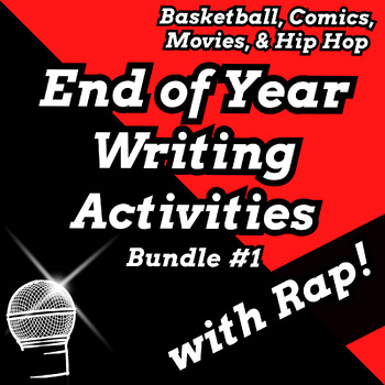 Preview of Fun End of Year Writing Activities After Testing ELA Review for Middle School