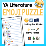 Fun ELA Activity YA Literature Emoji Puzzle