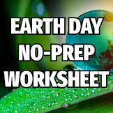 Fun Earth Day 2024 No-Prep Worksheet - Reading with 6 Activities