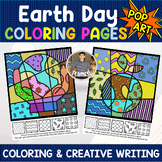 Fun Earth Day Activities | Pop Art Coloring Sheets + Writi