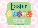 Fun Easter Eggs Clipart Pack IV