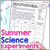 Summer STEM Easy Science Experiments - End of the Year Sci