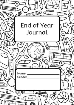 Preview of Fun End of School Year Student Journal