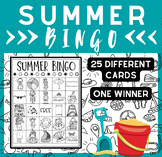 Fun End of Year Activity - Summer Bingo - Easy, Printable,