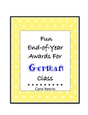 Fun End-of-Year Awards For German Class