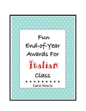 Fun End-of-Year Awards For Italian Class