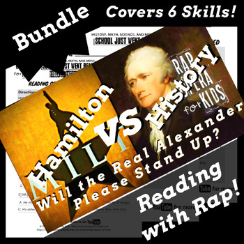 Preview of Hamilton the Musical Fun End of Year ELA Reading Activities Middle and High