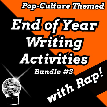 Preview of Fun End of Year Packet Worksheets 5th and 6th Grade ELA Writing Review