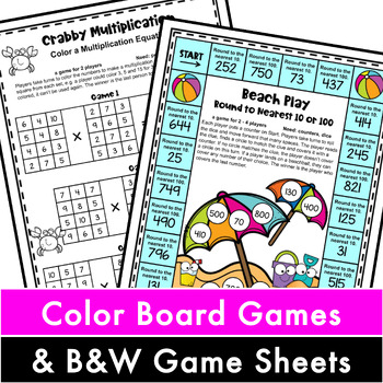 fun end of the year activities math games for 3rd grade summer packet