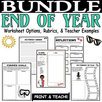 Preview of Fun End of the Year Activities Middle & High School Last Days of School BUNDLE