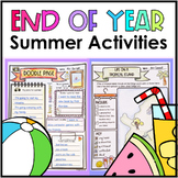 Fun End of the Year Activities Pack Summer Themed Math, Sc