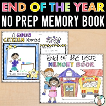 Preview of Fun End of the Year Memory Book Writing Prompt Activities with Note to Students