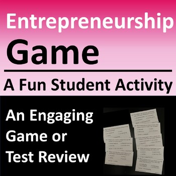 Preview of Fun Entrepreneurship Game Activity or Test Review