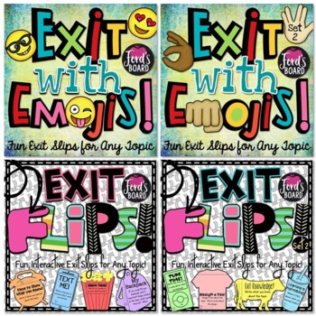 Preview of Fun Exit Slips Bundle