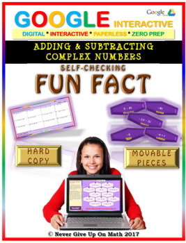 Preview of Fun Fact: Adding & Subtracting Complex Numbers (Google) Distance Learning