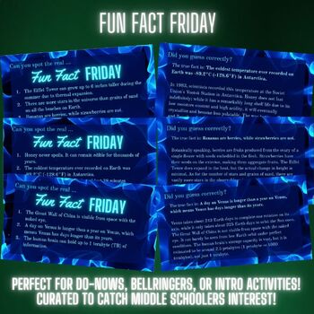 Preview of Fun Fact Friday Do-Now / Bell-Ringer / Warm-up