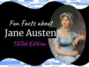Preview of Fun Facts About Jane Austen - TikTok Edition