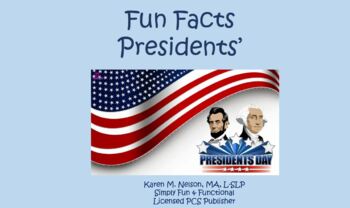 Preview of Fun Facts About Presidents