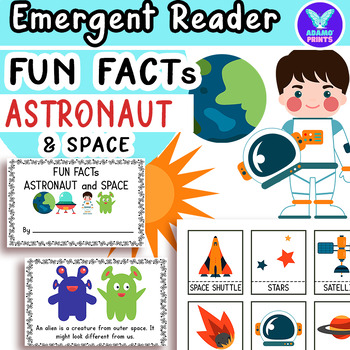 Preview of Fun Facts Astronaut & Space Science Emergent Reader ELA Activity NO PREP