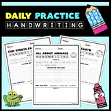 Fun Facts of the Day Daily Writing & Printing Practice - 50 pages