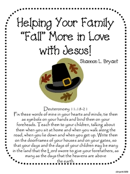 Preview of Fun Fall Ideas to Help Your Family "Fall" in Love with Jesus
