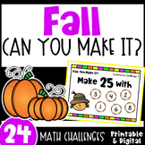 Fun Fall Math Activities - Can You Make It? Math Game Chal
