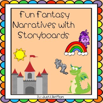 Preview of Fun Fantasy Narratives with Storyboard (Digital Included)