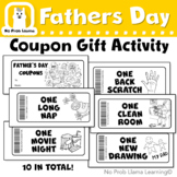 Fun Fathers Day Coupon Book Keepsake Gift, Easy Coloring, 