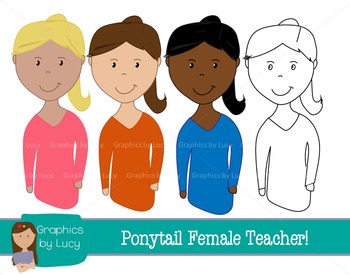 Female Teachers Clip Art Set 12 Png Images Personal Commercial