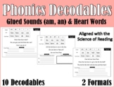 Fun First Grade Phonics Decodable - Glued Sounds an, and a