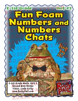 Preview of Fun Foam Numbers and Numbers Chats - K & 1st Grade Math, Unit 2