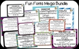 Fun Fonts Mega Bundle {True Type Fonts for personal and co