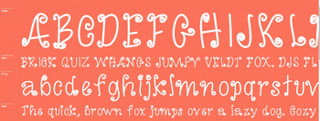 Preview of Fun Fonts - Teacher and Spring Break