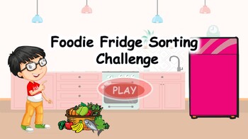 Preview of Fun Food Sorting Game for Kids | Learn About the Five Food Groups!