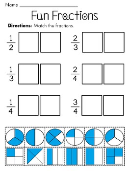 fractions worksheet by miss giraffe teachers pay teachers