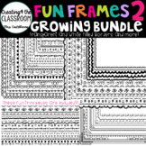 Fun Square Frames Clipart Bundle 2 {100+ Borders and Frames}