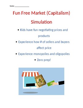 Preview of Fun Free-Market (Capitalism) Simulation - (Distance Learning)
