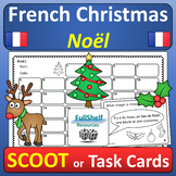 Fun French Christmas Game Noël Scoot Activity or Task Cards