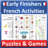 Fun French Early Finishers Activities Printable Puzzles Ga