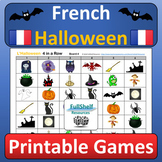Fun French Halloween Vocabulary Printable Review Games and