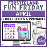 Fun Friday Activities April | Digital Games Spring Kinderg