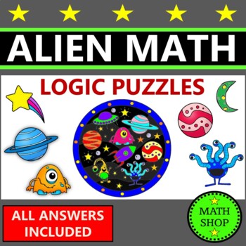 Preview of Fun Friday Activities End of the Year Math Logic Puzzles